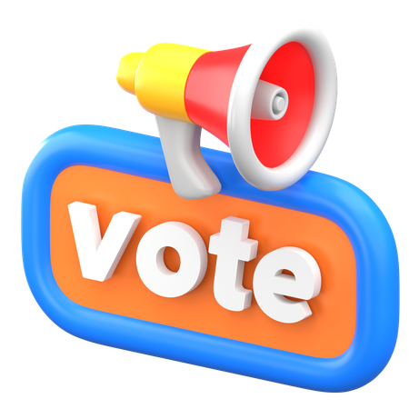 Election Campaign  3D Icon