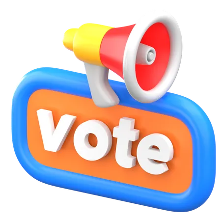 Election Campaign  3D Icon