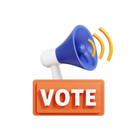 Election Campaign  3D Icon