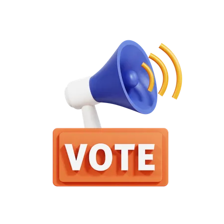 Election Campaign  3D Icon