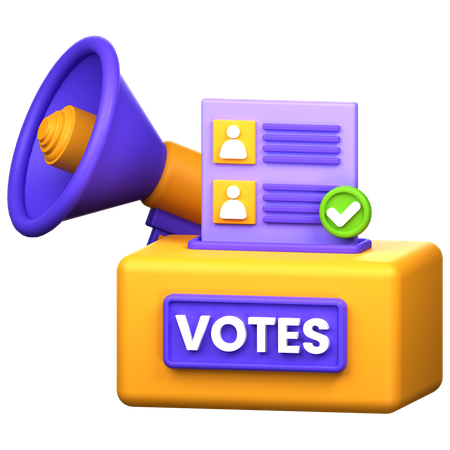 Election Campaign  3D Icon