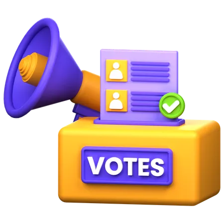 Election Campaign  3D Icon