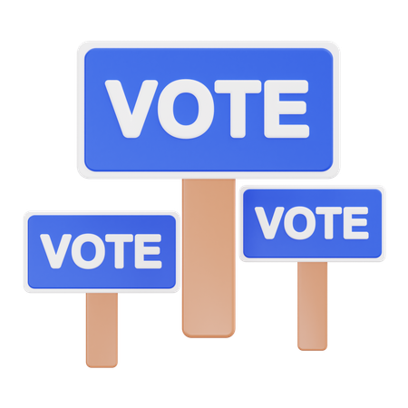 Election Campaign  3D Icon
