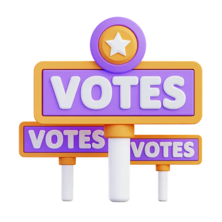 Election Campaign  3D Icon