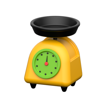 Electric Balance Scale  3D Icon