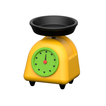 Electric Balance Scale  3D Icon