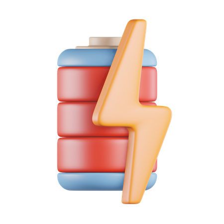 Electric Battery 3D Icon
