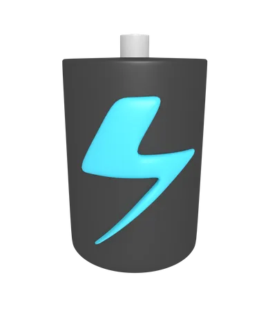 3 D Icon Of Electric Battery 3D Icon