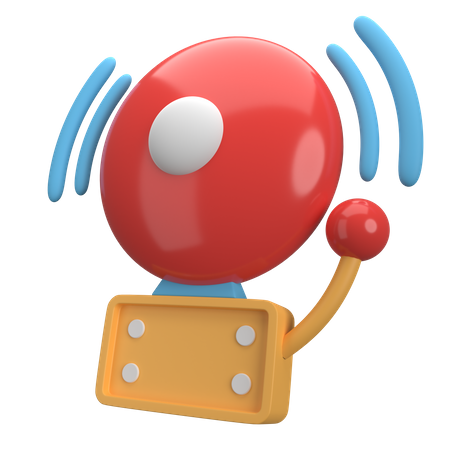 Electric Bell Ringing  3D Icon