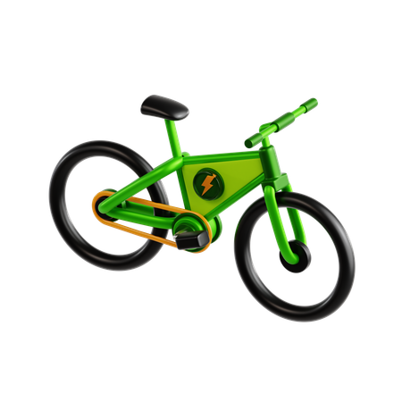 Electric Bicycle  3D Icon