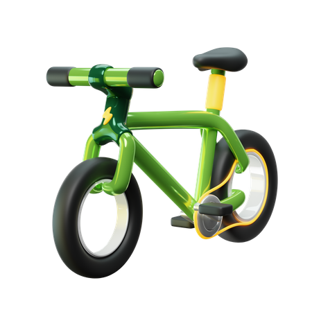 Electric Bicycle  3D Icon