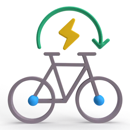 Electric Bicycle  3D Icon