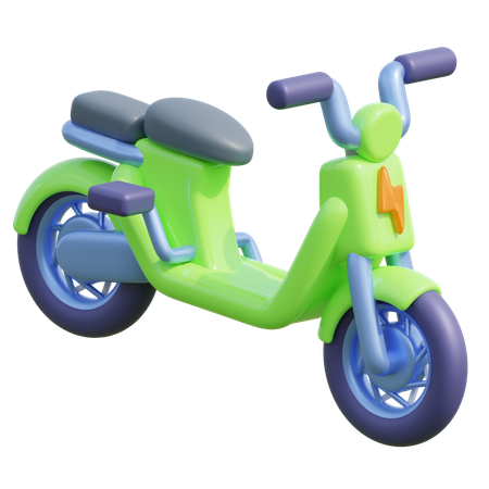 Electric Bicycle  3D Icon