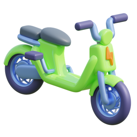 Electric Bicycle  3D Icon