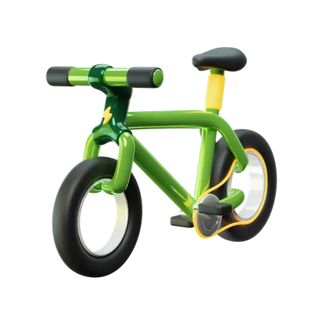Electric Bicycle 3D Icon