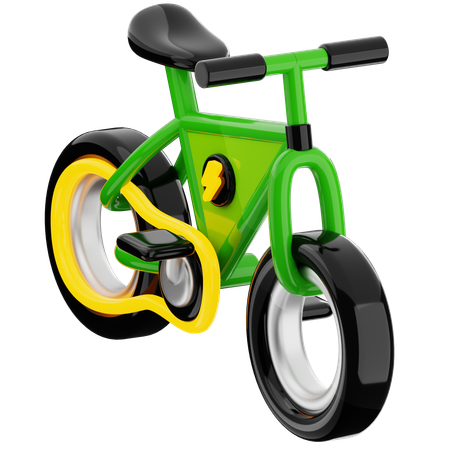 電動自転車  3D Icon