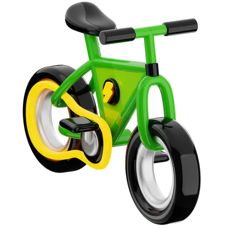 電動自転車  3D Icon