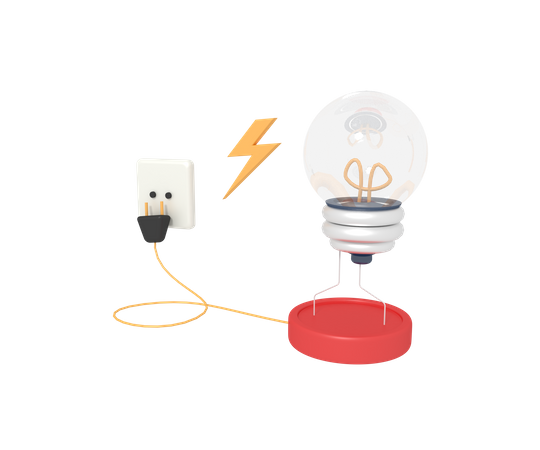 Electric Bulb  3D Icon