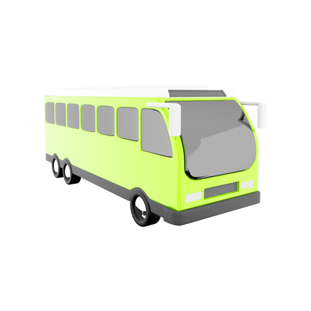 Electric Bus  3D Icon