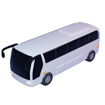 Electric Buss 3 D Icon 3D Icon