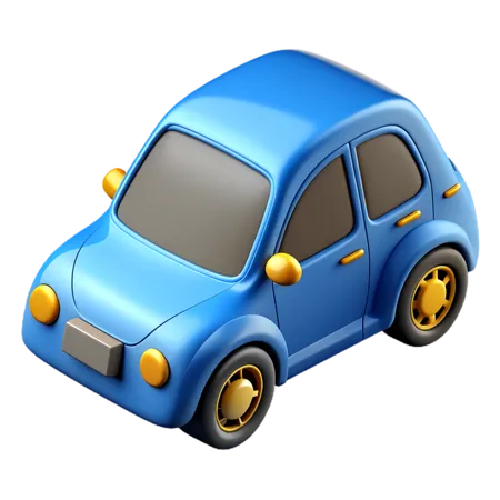 Electric car  3D Icon