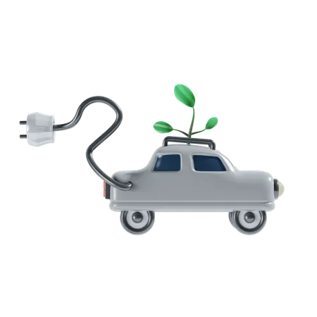 Electric Car 3 D Icon Illustration 3D Icon