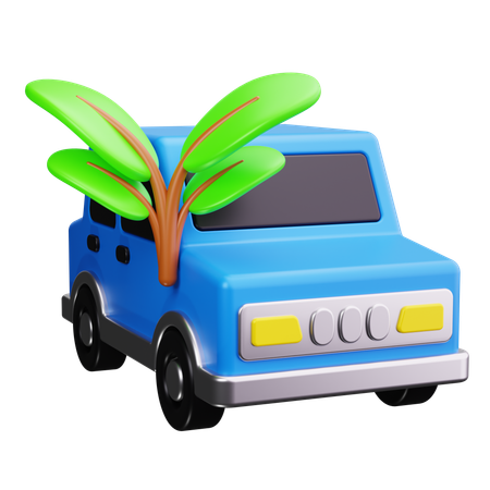 電気自動車  3D Icon