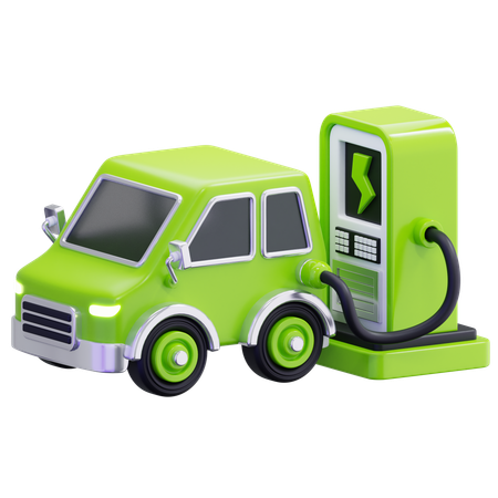 電気自動車  3D Icon