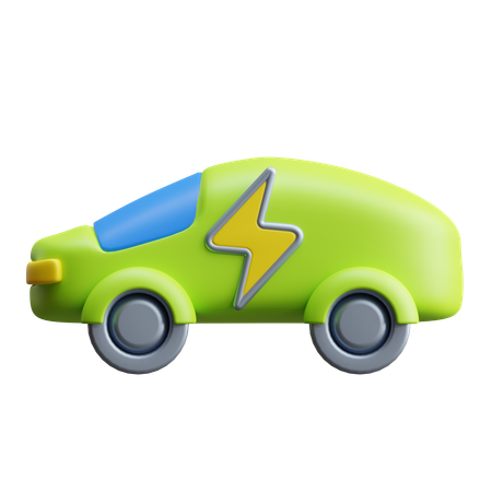 Electric Car  3D Icon