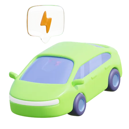 Electric Car  3D Icon