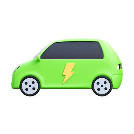 Electric Car  3D Icon