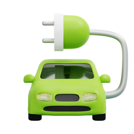 Electric Car  3D Icon