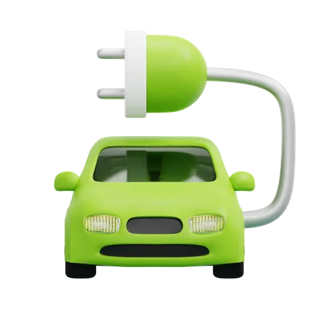 Electric Car  3D Icon