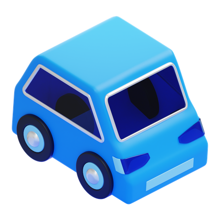 Electric Car  3D Icon