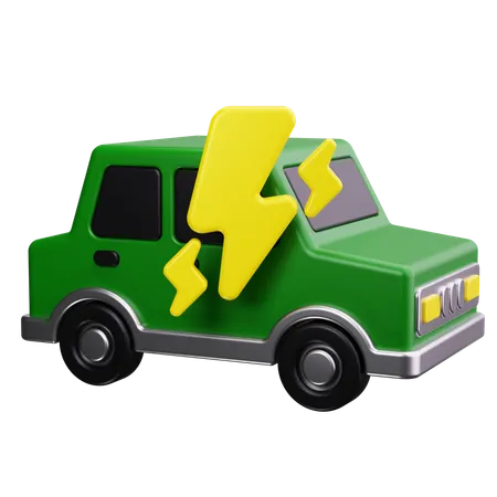 Electric Car  3D Icon