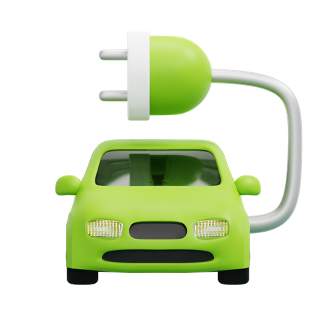 Electric Car  3D Icon