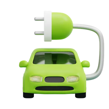 Electric Car  3D Icon