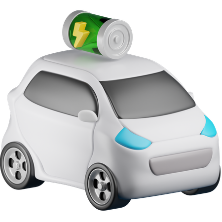 Electric Car  3D Icon