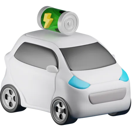 Electric Car  3D Icon