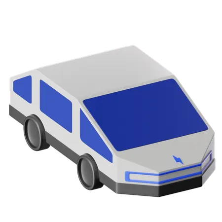 Electric car  3D Icon