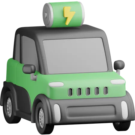 Electric Car  3D Icon