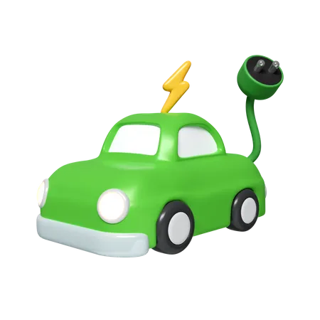 Electric Car  3D Icon