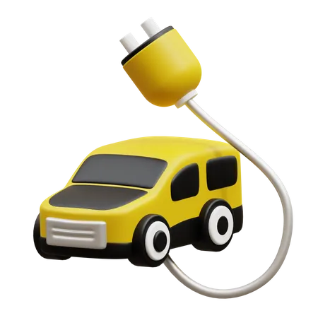 Electric Car  3D Icon