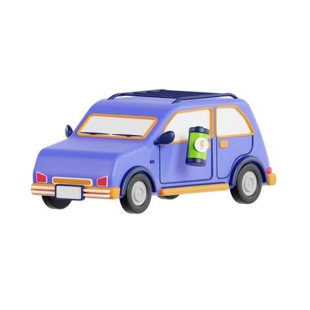 Electric Car  3D Icon