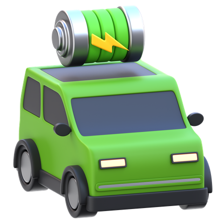 Electric Car  3D Icon