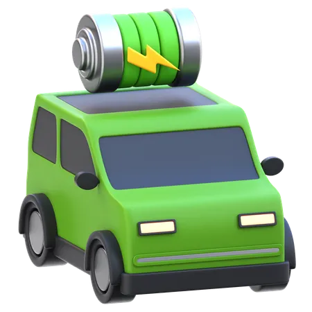 Electric Car  3D Icon