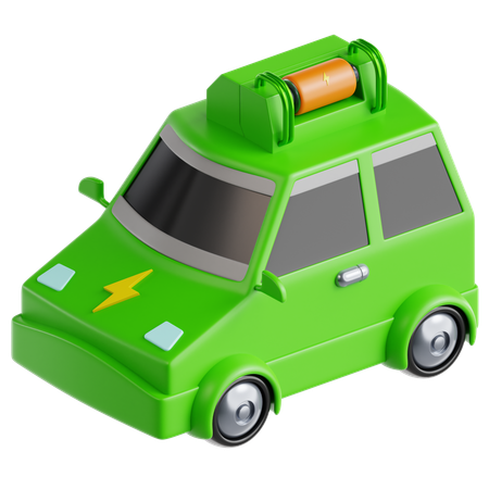 Electric Car  3D Icon
