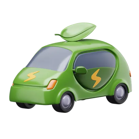 Electric Car  3D Icon