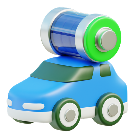 Electric Car  3D Icon