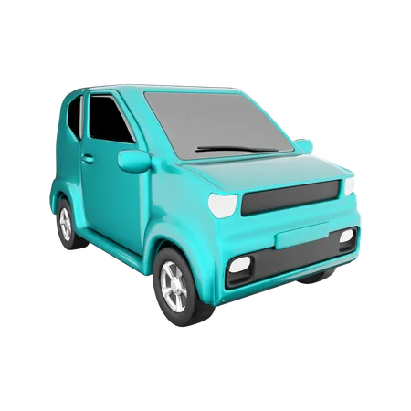 Electric Car  3D Icon